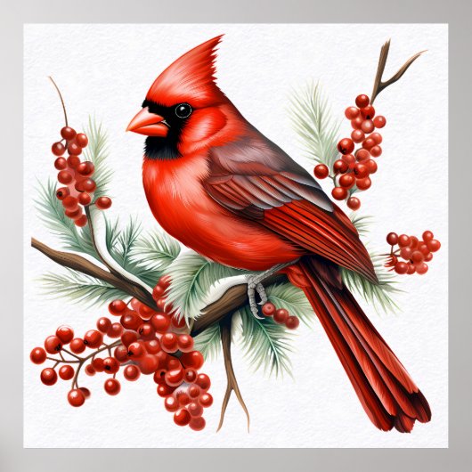 Kardinaal Sierkussen Poster (Voorkant)