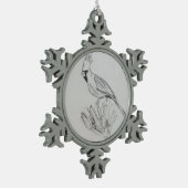 Kardinaal Snowflake ingelijst Ornament (Links)