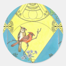 Kardinaal Sticker blad