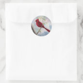 kardinaal-Sticker Ronde Sticker (Tas)