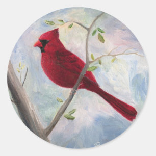 kardinaal-Sticker Ronde Sticker