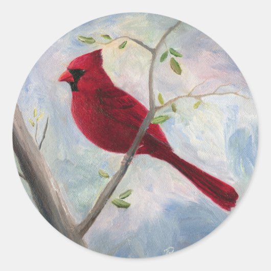 kardinaal-Sticker Ronde Sticker (Voorkant)