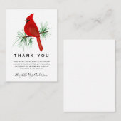 Kardinaal sympathie voor de begroting Funeral Dank Notitiekaartje (Voorkant / Achterkant)