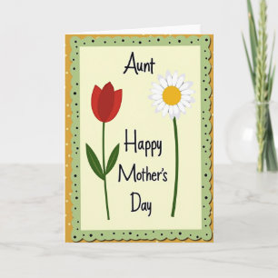 Kardinaal Tantes Dag Tulp Kaart