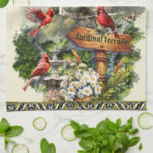 Kardinaal Terras Schilderachtig Mountain Keuken Ha Theedoek (Gevouwen)