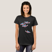 Kardinaal Tetra Schooling Tetra Community Vis T-shirt (Voorkant volledig)