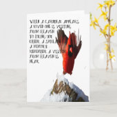 Kardinaal uit de hemel kaart (Gele Bloem)