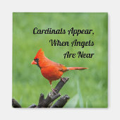 Kardinaal Uiterlijk Angels nabar Magnet Decor (Voorkant)