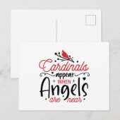 Kardinaal uiterlijk briefkaart (Voorkant / Achterkant)