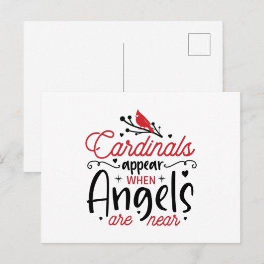 Kardinaal uiterlijk briefkaart (Voorkant / Achterkant)