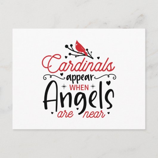 Kardinaal uiterlijk briefkaart (Voorkant)