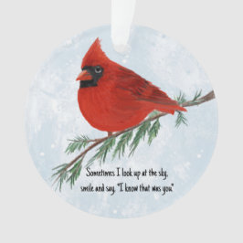 Kardinaal Vakantie Herinnering Acryl Ornament