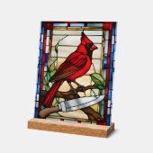 Kardinaal van het Glas in lood geïnspireerd Acryl Bord (Hoek)