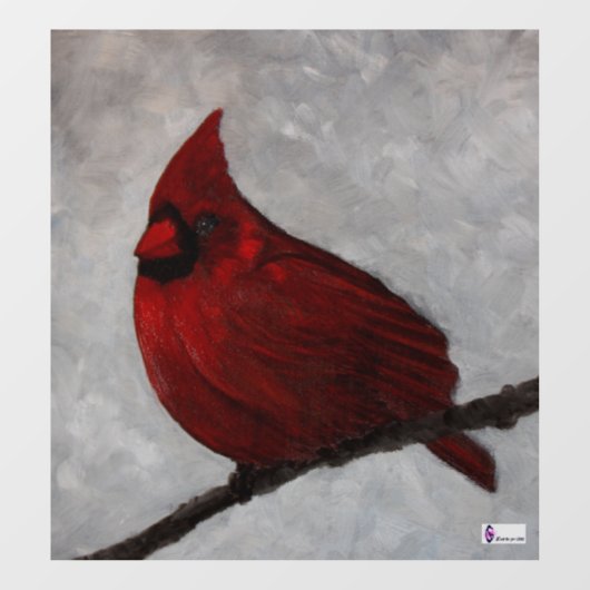 Kardinaal vensterdecaal raamsticker (Vel)