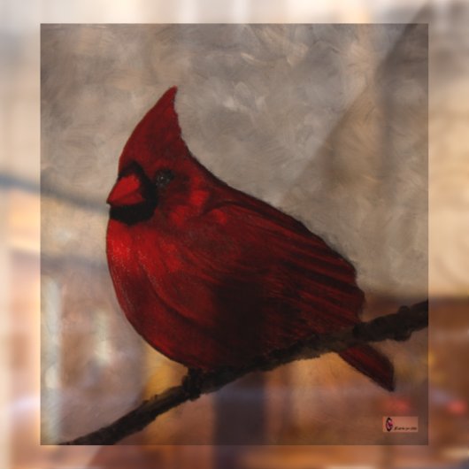 Kardinaal vensterdecaal raamsticker (Vel 2)