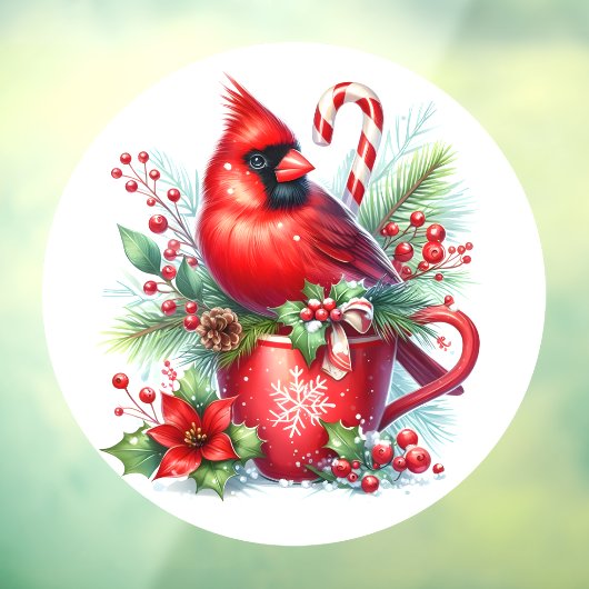 kardinaal-vensterklemming raamsticker (Vel 3)