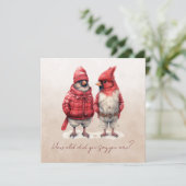 Kardinaal Verjaardag Kaart Hoe oud zei je dat je b (Staand voorkant)