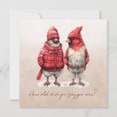 Kardinaal Verjaardag Kaart Hoe oud zei je dat je b (Voorkant)