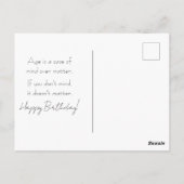 Kardinaal Verjaardag Kaart Hoe oud zei je dat je b (Achterkant)