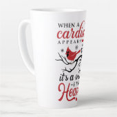 kardinaal verschijnt latte mok (Linkerhoek)