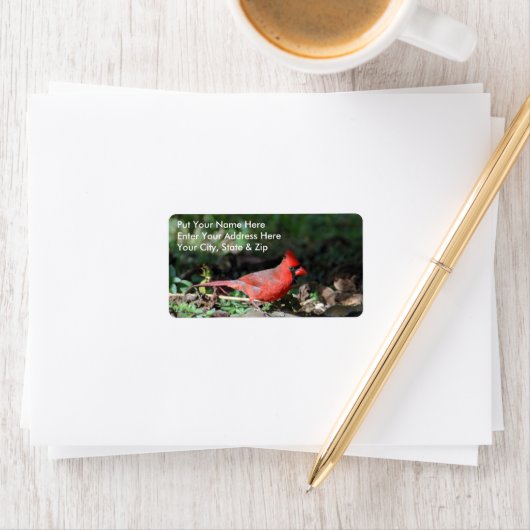 Kardinaal verzendlabel etiket (Insitu)