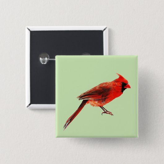 Kardinaal Vierkante Button 5,1 Cm (Voorkant /achterkant)