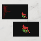 Kardinaal Visitekaartje (Voorkant / Achterkant)