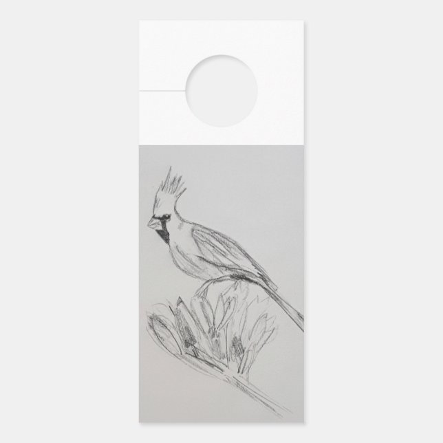 Kardinaal Vogel Deur Hanger (Voorkant)