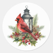 Kardinaal Vogel en  Lantaarn Stickers (Voorkant)