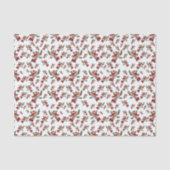 Kardinaal vogel in Santa Hat met Tissuepapier (Voorkant)