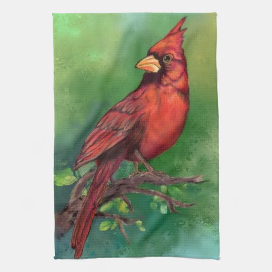 Kardinaal Vogel Keukendoek Theedoek (Verticaal)