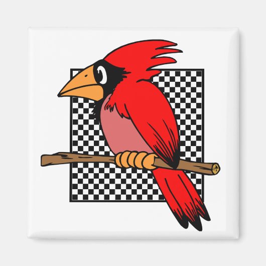 KARDINAAL VOGEL ONTWERP MAGNEET (Voorkant)