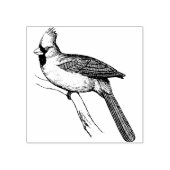 Kardinaal Vogel Rubber Stempel (Afrduk)