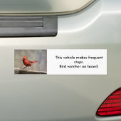 Kardinaal Vogel Waarnemer bumpersticker (Op auto)