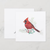 Kardinaal Vogel Waterverf (Voorkant / Achterkant)