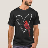 Kardinaal vogelbioloog t-shirt (Voorkant)