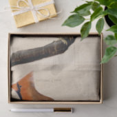 Kardinaal Vogelhuis Blauwdruk Decoupage Rood Tissuepapier (Geschenk)