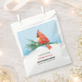 Kardinaal vogelpakket begrafenis Memorial Bedankzakje (Geknipt)