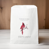 Kardinaal vogelpakket begrafenis Memorial Bedankzakje