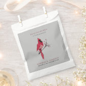 Kardinaal vogelpakket begrafenis Memorial Bedankzakje (Geknipt)