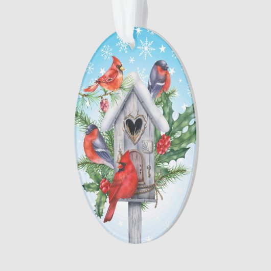 Kardinaal - Vogels Ornament (voorkant)