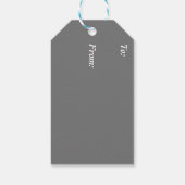 Kardinaal Vogelsjaal & Pet in Sneeuwkerst Cadeaulabel (Achterkant)