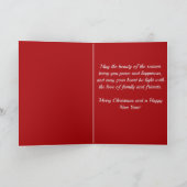 Kardinaal Vogelsjaal Pet Sneeuwvakantie Kaart (Binnen)