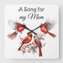 Kardinaal-vogelwandklok