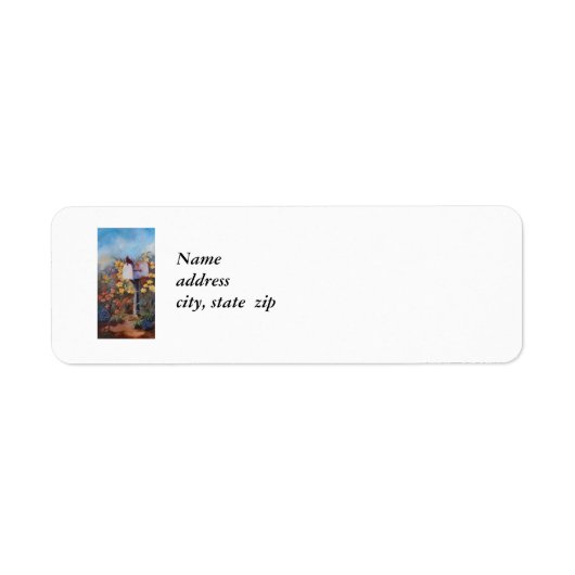 Kardinaal wachten op de post etiket (Voorkant)