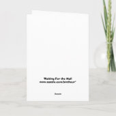 Kardinaal wachten op de post kaart (Achterkant)