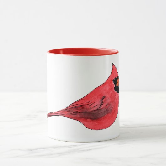 Kardinaal-waterkleurige Mok (Midden)