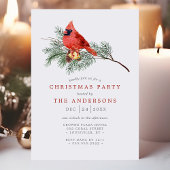 Kardinaal  Waterverf kerstfeest Kaart