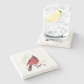 Kardinaal Waterverf Kunststeen Onderzetter (Zijkant)