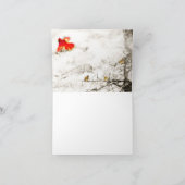 Kardinaal Wenskaarten, Vogel wenskaarten Bedankkaart (Binnen)